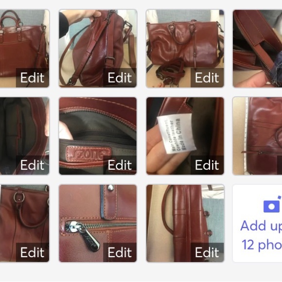 Leather Briefcase Handbag - Picture 2 of 2